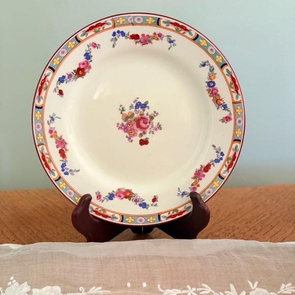 Vintage J&G Meakin "Sol" Floral 7" Plates – England – 1930s–40s  Set of 2 plates - Picture 1 of 10